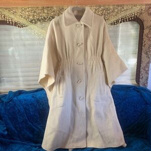 Vintage Casa de Lana Wool Pancho Coat Made in Uruguay